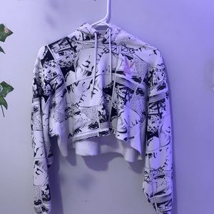 Cropped hoodie medium playboy